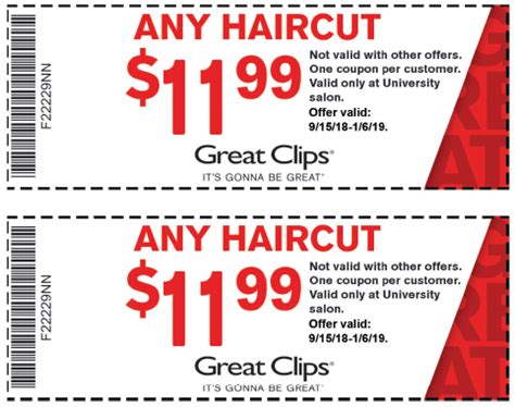 It provided all types of haircuts for children, men, and women. Great Clips coupon - UW Student Survival Kit