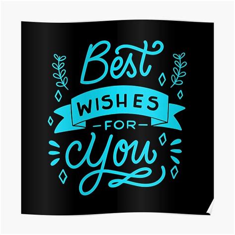 Best Wishes For You Poster For Sale By Fidouarts Redbubble