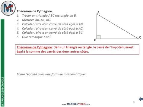 Théorème De Pythagore Explication Simple