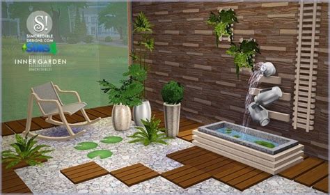 Inner Garden Outdoor Set At Simcredible Designs 4 Sims