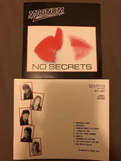 Magnum Cd No Secrets 1989 Rare Melodic Rock Aor With Robert Mason