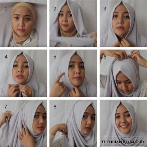 Tutorial Hijab Simple Segi Empat Untuk Wajah Bulat