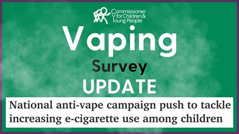 Vaping Survey Results In National Campaign Commissioner For Children