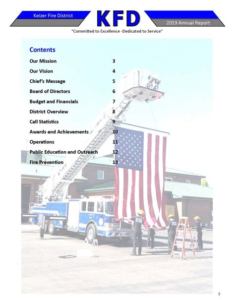 2019 Fire District Annual Report Keizer Fire District Keizer Fire
