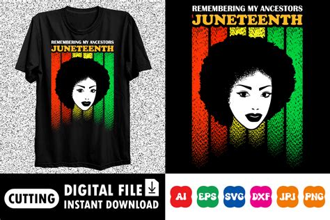 Juneteenth Svg Remembering My Ancestors Juneteenth Svg Black History