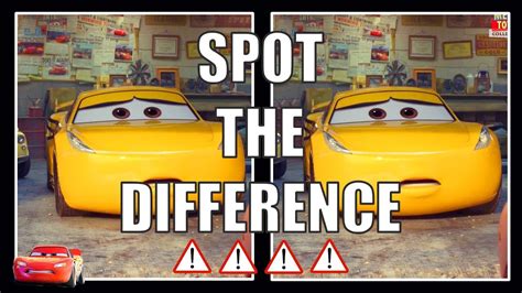 Cars 3 Disney Game Can You Spot The Difference Warning