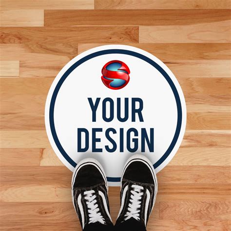 Easily Create Custom Circle Floor Stickers Online At Stickersstickers