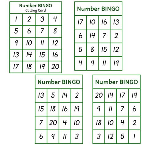 Bingo Numbers 1 20 In 2020 Bingo Bingo Board Vocabulary Activities