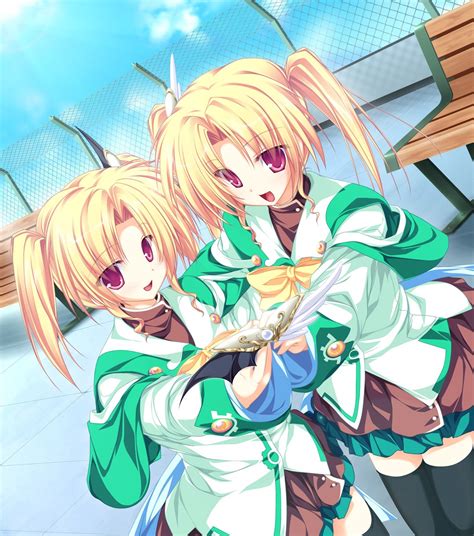 rena geminis nina geminis magus tale anime anime girls twins twintails blonde artwork digital