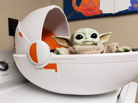3d Gedruckt Baby Yoda Hover Pod Pram Kit Unlackiert Etsy