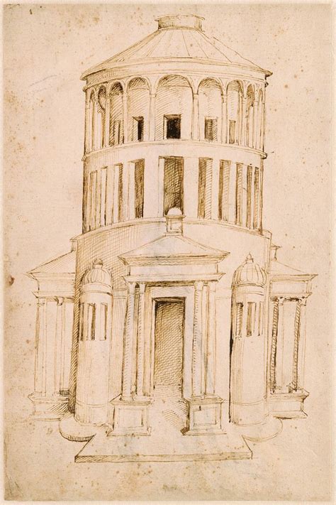 Circle Of Francesco Di Giorgio Martini Architecture Drawing