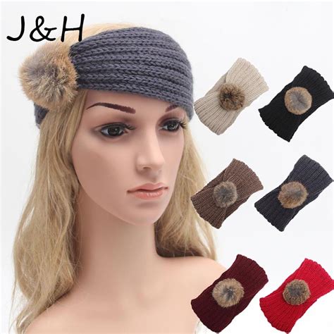 Solid Wide Knitting Woolen Headband Winter Warm Ear Crochet Turban Hair
