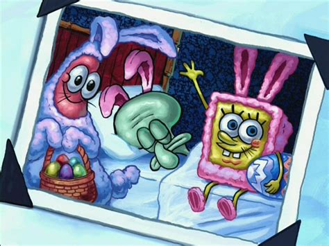 Image Picture Of Patrick Squidward Sleeping And Spongebob On Easter