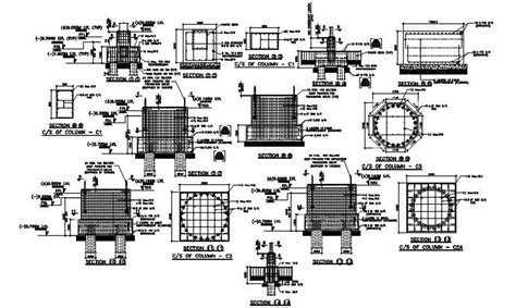 Foundation Detail Drawing Provided In This Autocad File Download This