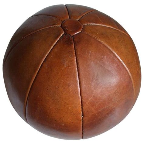 Vintage Leather Medicine Ball For Sale At 1stdibs