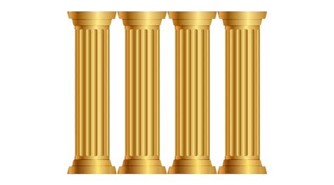Golden Building Pillar Png Png All Png All