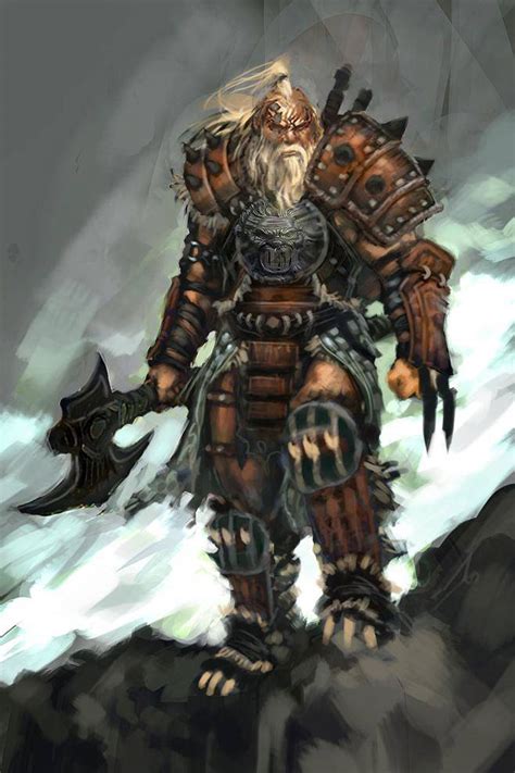 Barbarian Male Characters And Art Diablo Iii