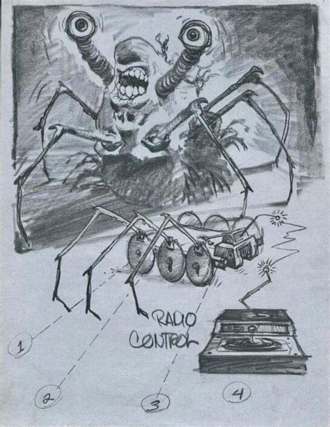 The Thing 1982 Concept Drawings By Mike Ploog And Mentor Huebner 3
