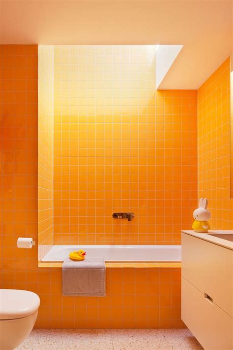 Orange Bathroom Tile Ideas Rispa