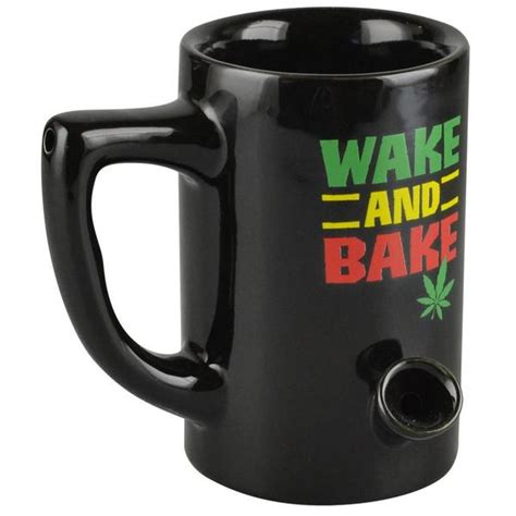 Black Wake And Bake Coffee Mug Hand Pipe 420 Glass Search