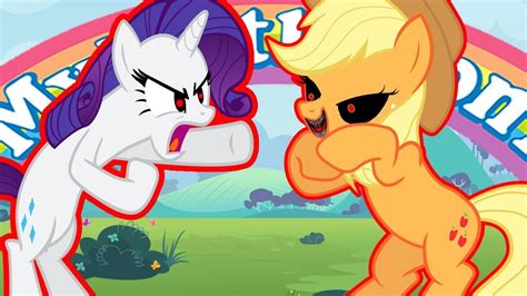 Rarity Vs Evil Applejack My Little Pony Youtube