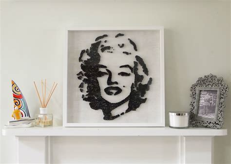 Marilyn Monroe String Art Pop Art Style By The Crafty Londoner Art
