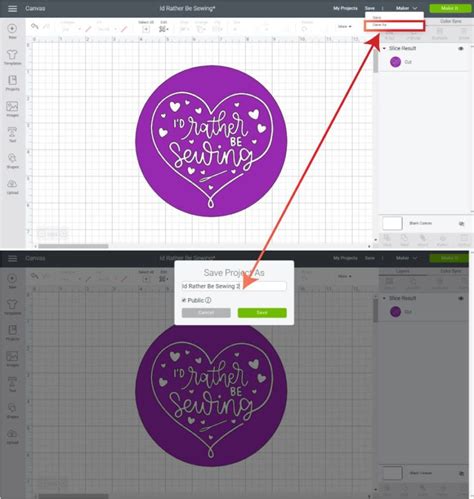 Save Open And Edit Projects In Cricut Design Space Desktop And App