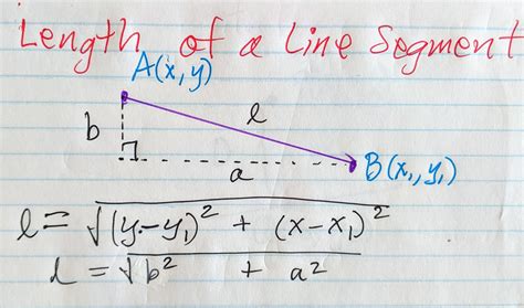 Length Of A Line Segment Math Tutoring And Exercises