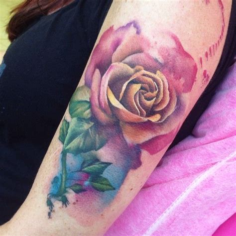 Purple Rose Tattoos Pretty Flower Tattoos Flower Wrist Tattoos