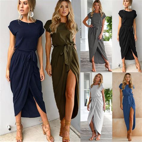 2019 New Spring Fashion Elegant Dress Plus Size Women Clothing Casual