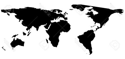 Free World Map Silhouette Vector Download Free World