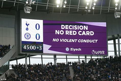 Fans Fume At Inconsistent Var After Hakim Ziyech S Red Card Against Tottenham Was Rescinded