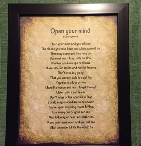 Poem Open Your Mind Poetry Ts Creative Cafe Company