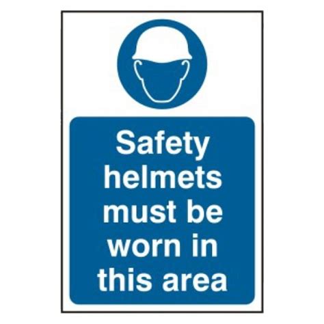 Safety Helmets Must Be Worn In This Area Mandatory Sign Rsis