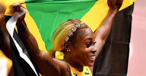 Jamaica Dominates Womens 100 Meters As Elaine Thompson Herah Breaks