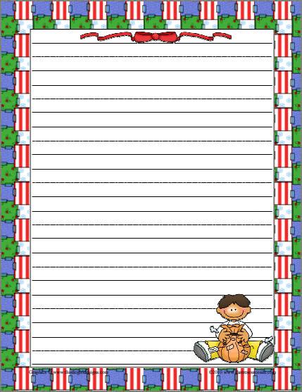 2 Best Images Of Christmas Themed Printable Writing Paper Free