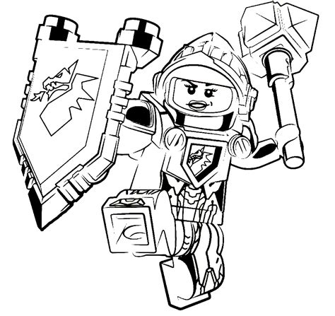 LEGO nexo knight Coloring Pages to download and print for free