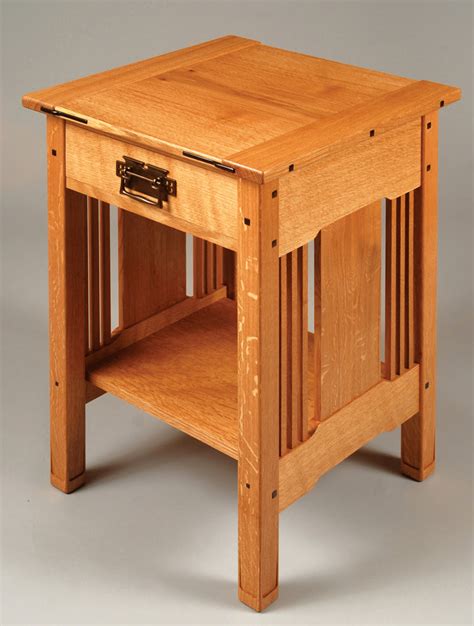Bedside Table Woodworking Plans ~ My Portable Workbench