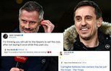 Sport News Gary Neville And Jamie Carragher Engage In Twitter Jousting