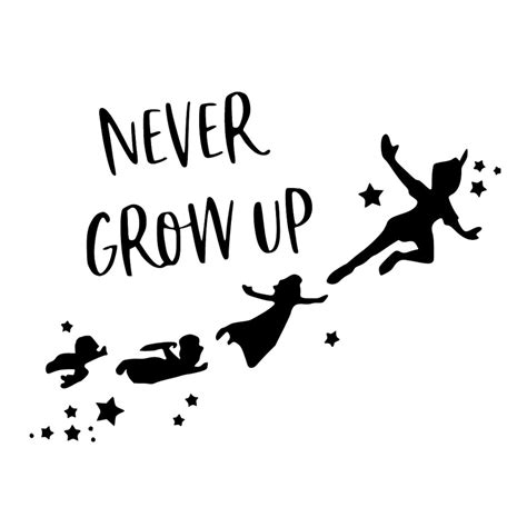 Never Grow Up Svg Etsy