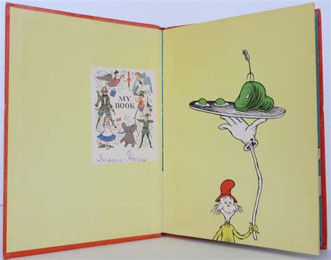 Green Eggs And Ham Par Seuss Dr Near Fine Hardcover 1960 1st