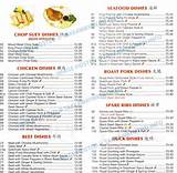 Pictures of Rice Chinese Restaurant Menu