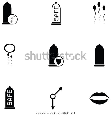 Safe Sex Icon Set Stock Vector Royalty Free 784801714 Shutterstock