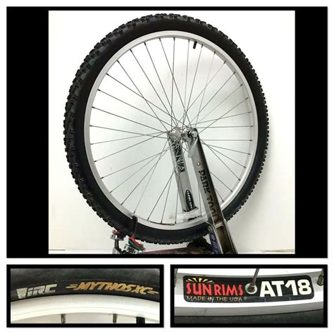 26 Sun Rims At 18 Front Bicycle Wheel Quick Release W Irc Tire 21