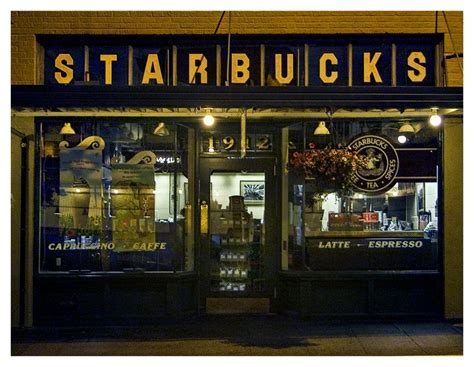 Original Starbucks Starbucks Opened Its First Store In 1971 In The