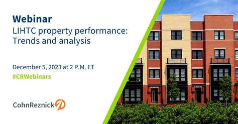 Cohnreznick Llp On Linkedin Webinar Lihtc Property Performance