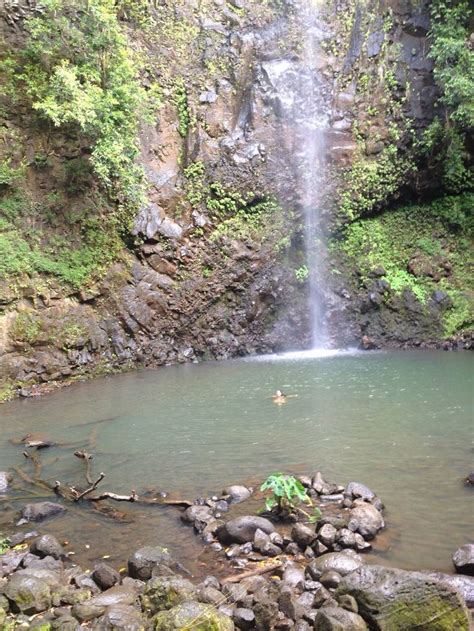 Secret Falls Kauai Waterfall Outdoor