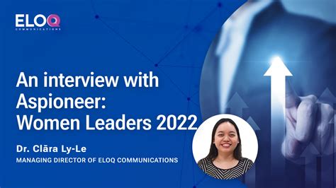 an interview with aspioneer women leaders 2022 eloq s blog