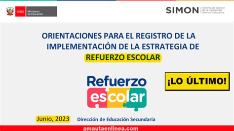 Minedu Salió Las Nuevas Orientaciones Para El Registro De La