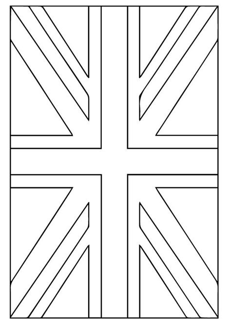 Famous British Flag Printable Coloring Page References